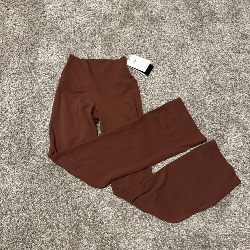 Nike Women Yoga Dri-FIT Luxe Flared Pants Burnt Orange sz XS DV9181-231 NWT $110